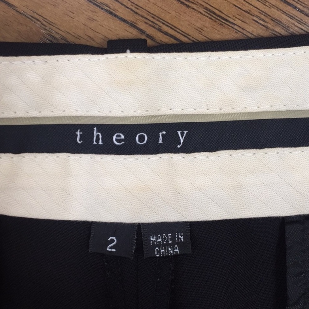 Theory Max C Straight Trousers Size 2 - image 2